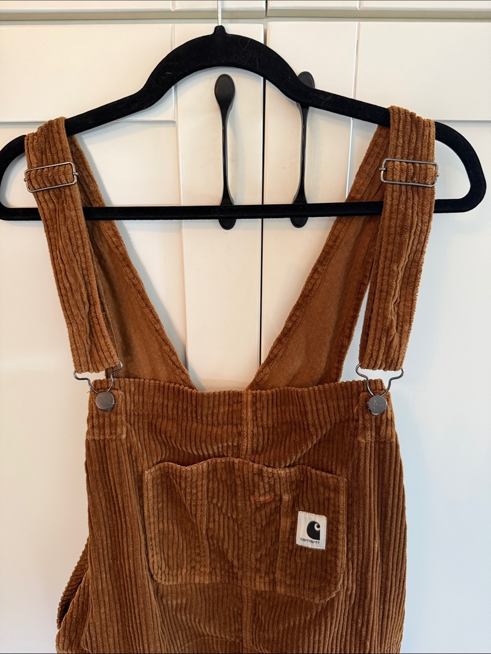Carhartt Brown Women’s Corduroy Bib Straight Overalls - Picture 3 of 10